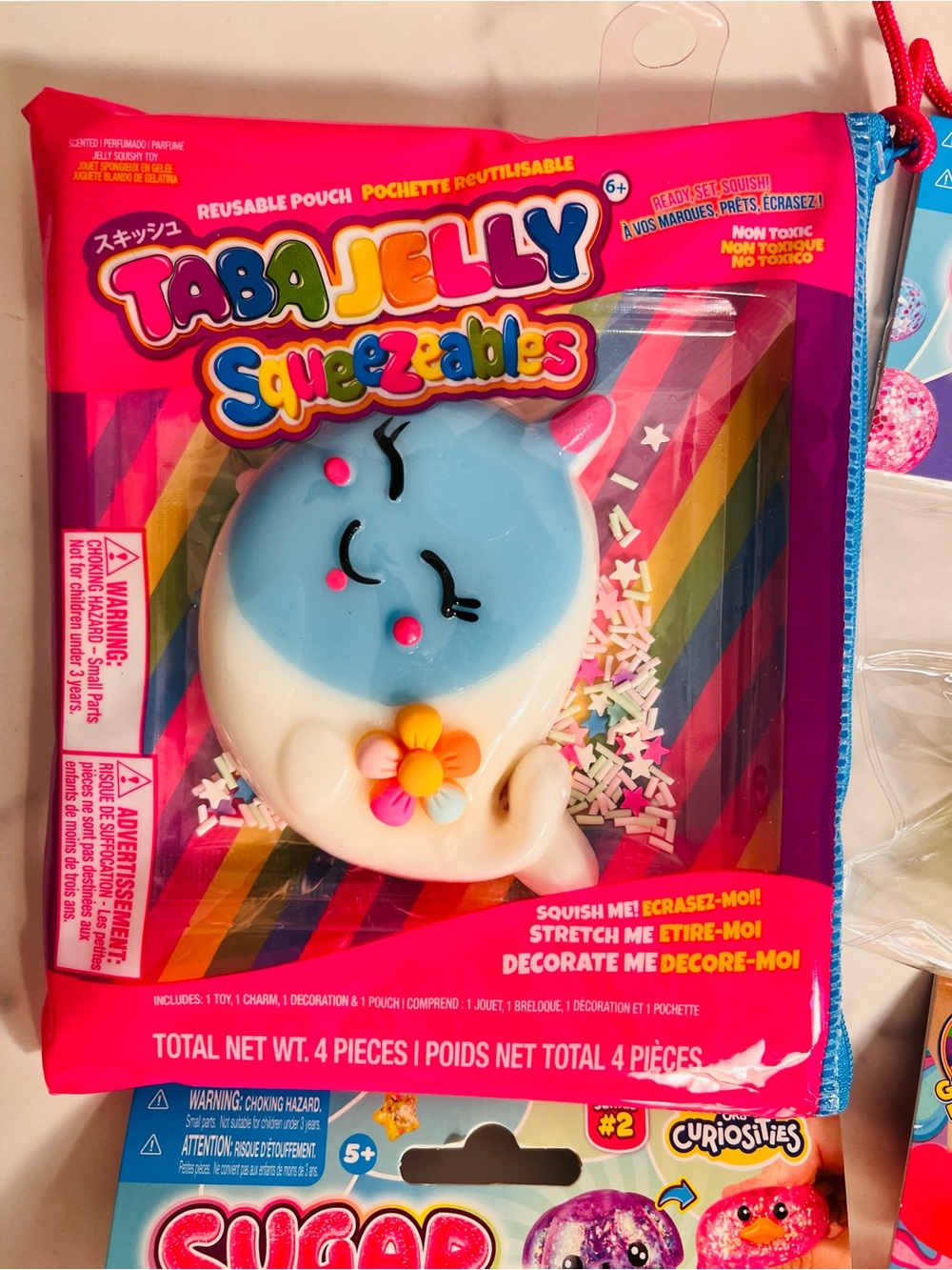 Sugar Swaps Triplets Frogs & Twinsie Chicks, Super Gummy Squish Ball, Taba Jelly - Picture 4 of 5